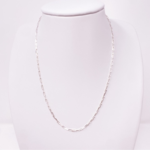 Sterling Silver Paperclip Necklace - Picture 8 of 8